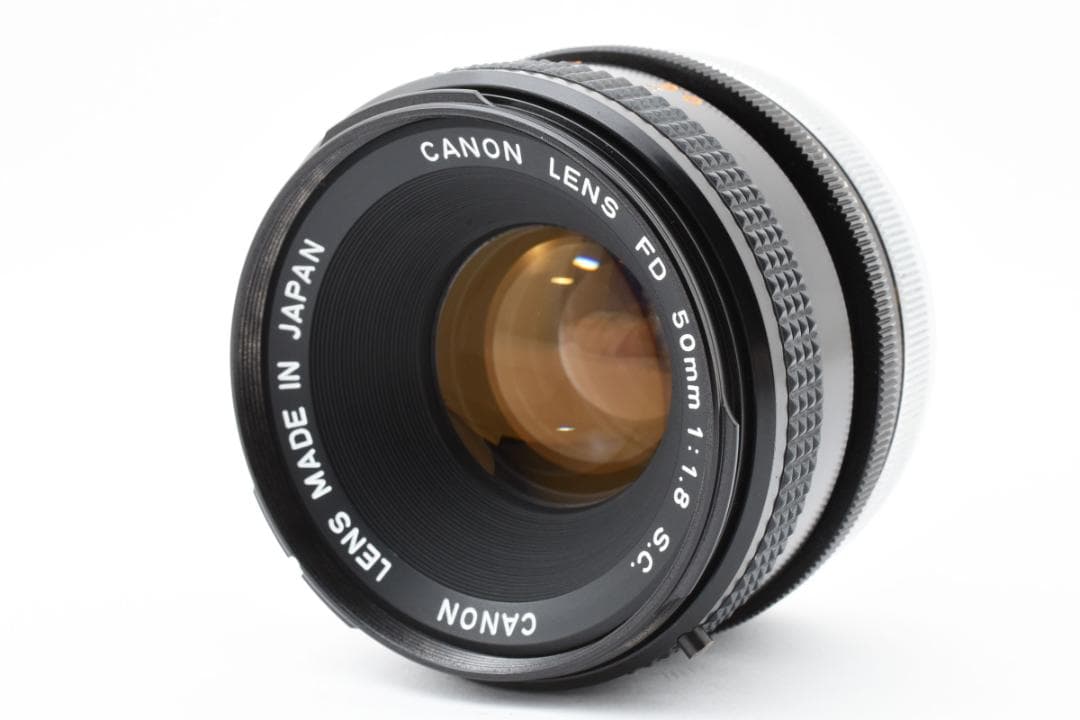 超美品 CANON FD 50㎜ f1.8 S.C MF レンズ　B772