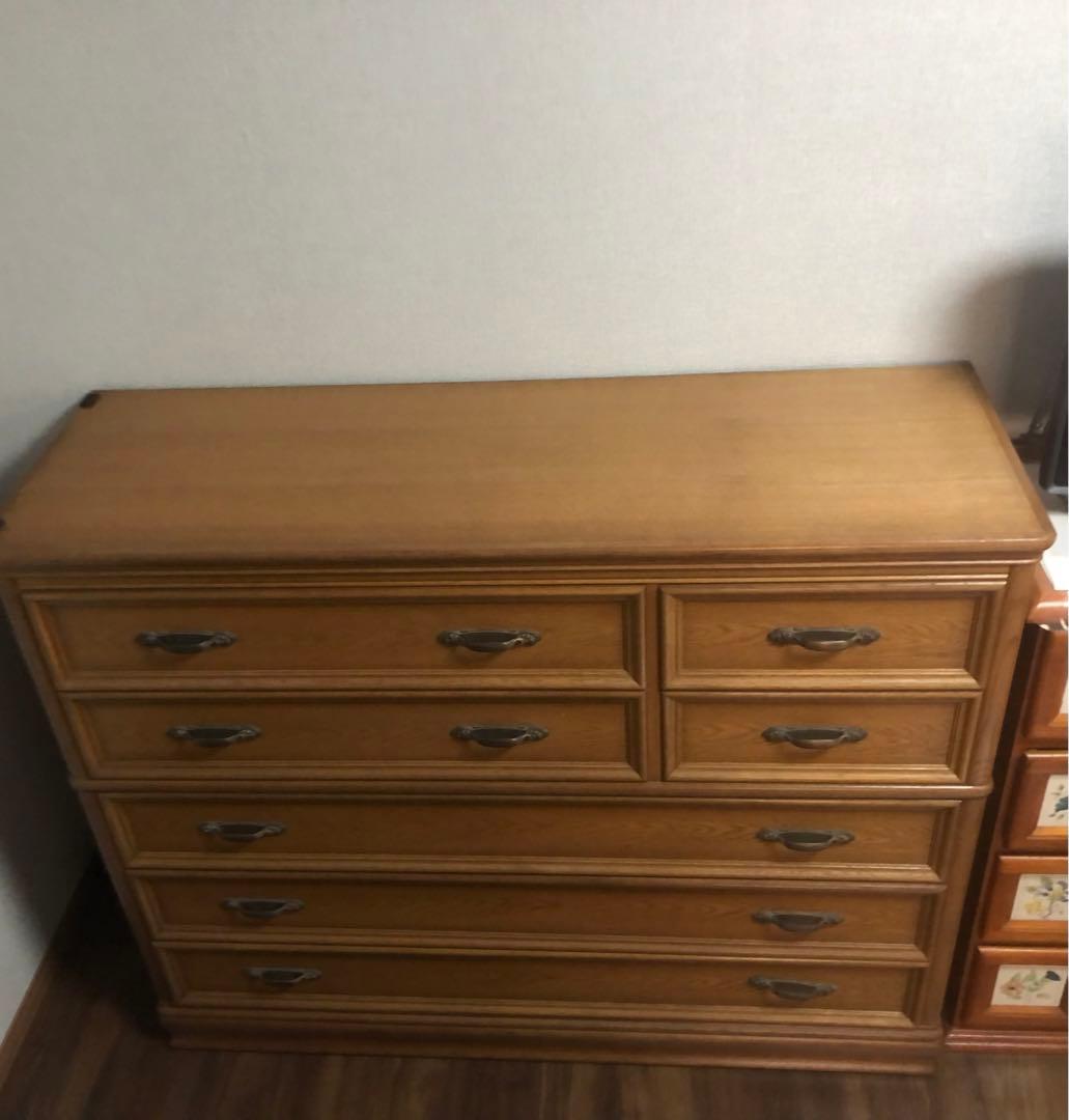 桐タンス　たんす　箪笥　伝統家具　高級家具　ワイドチェスト