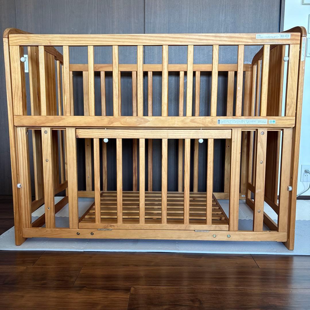 木製 ベビーベッド