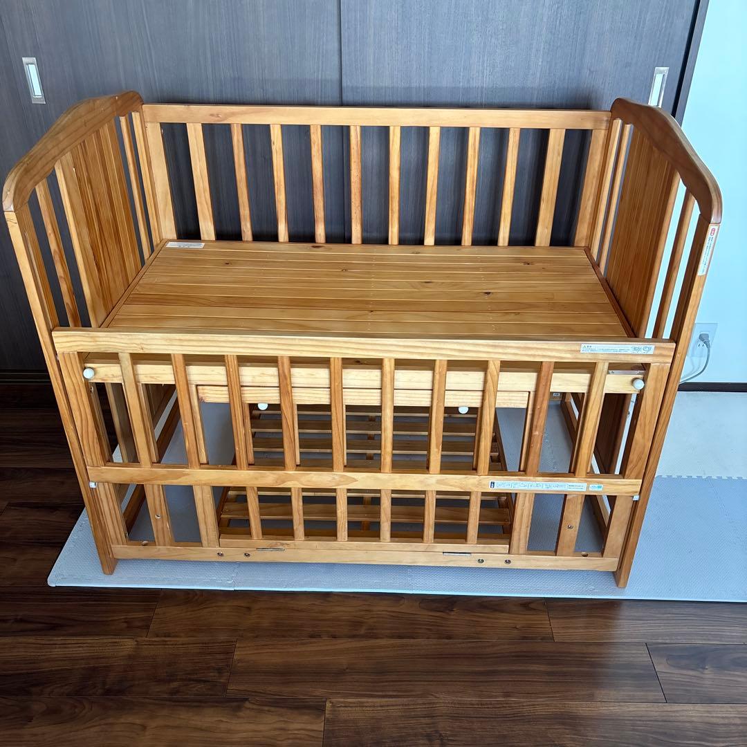 木製 ベビーベッド