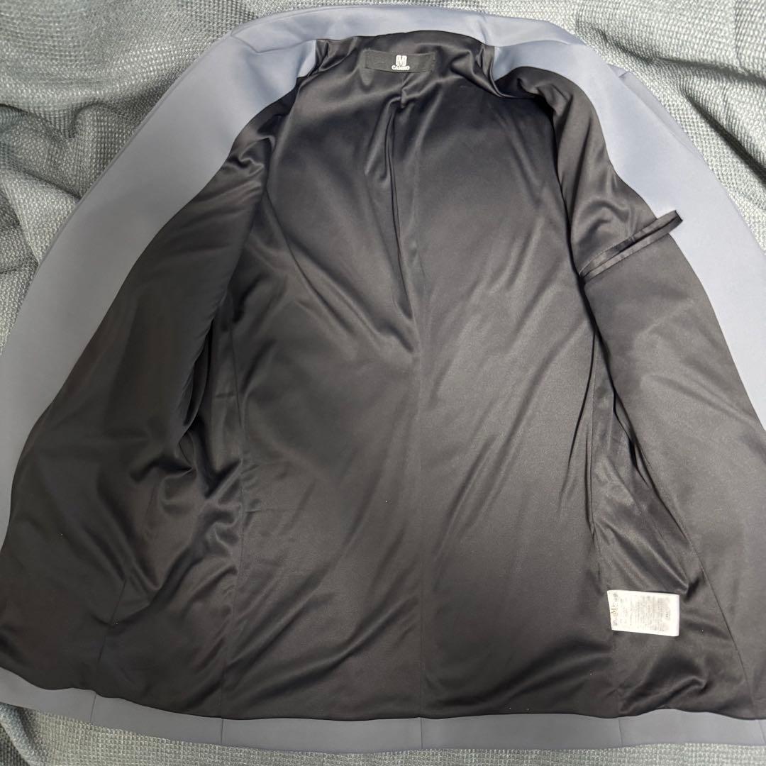 【CAMBIO(カンビオ)】ノーカラージャケット リラックスポンチ