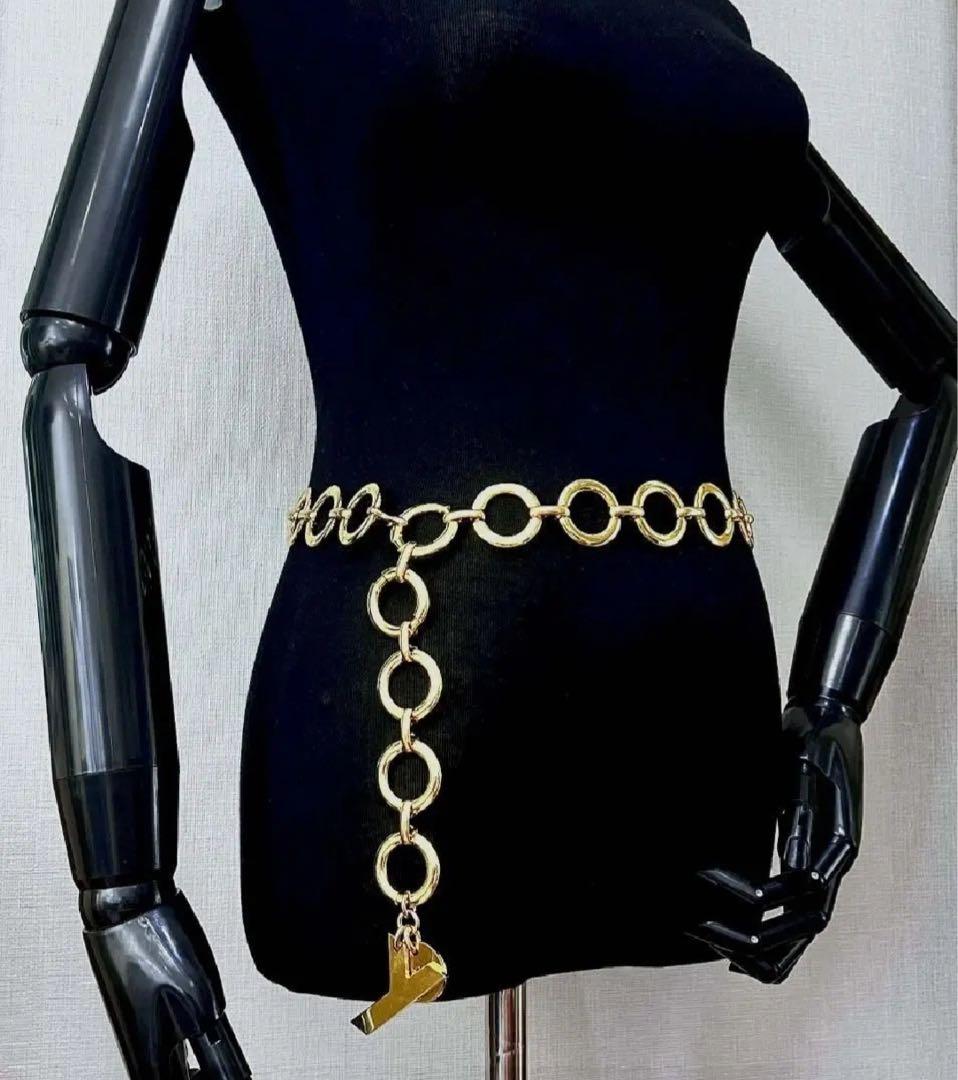 YSL イヴ・サンローラン LOVE ラブ ペンダント リングチェーンベルト