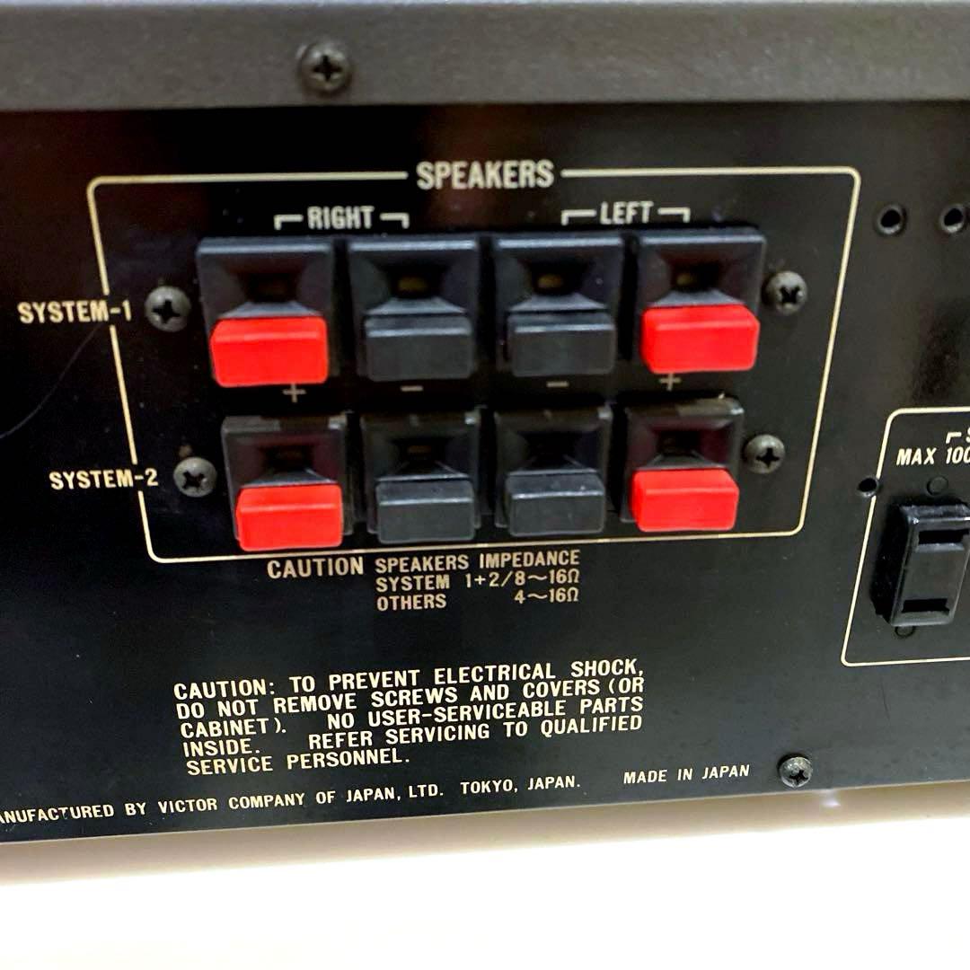 ②Victor プリメインアンプJA-S35 ビクター パワーメーターLED