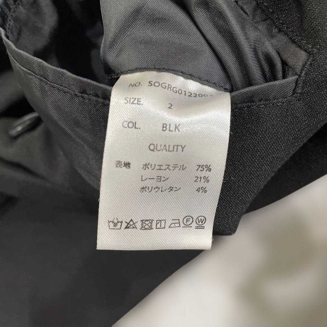 soerte セットアップ　ブラック ダブルテーラードジャケット　スラックス