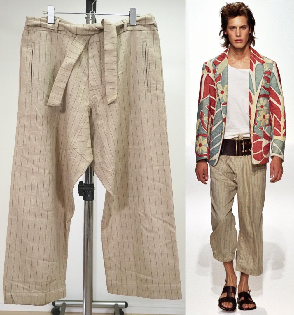 ビンテージ03SSアーカイブ marni マルニ クロップドサルエルパンツ46