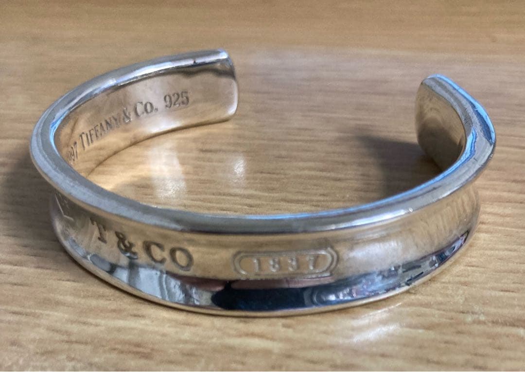 TIFFANY&Co ナロー バングル 1837 カフシルバーバングル