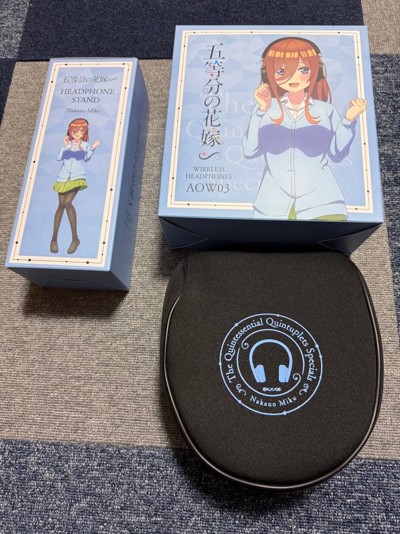 ワイヤレスヘッドホン ANIMA AOW03「五等分の花嫁∽」コラボ　三玖モデル