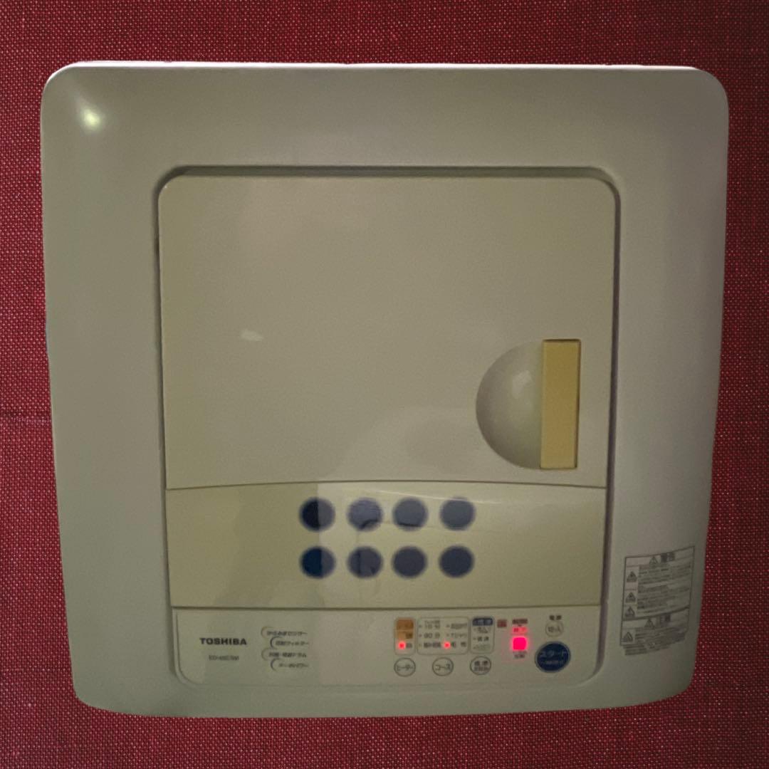 TOSHIBA 電気式乾燥機 コンパクト ED-45C, 2012年製。