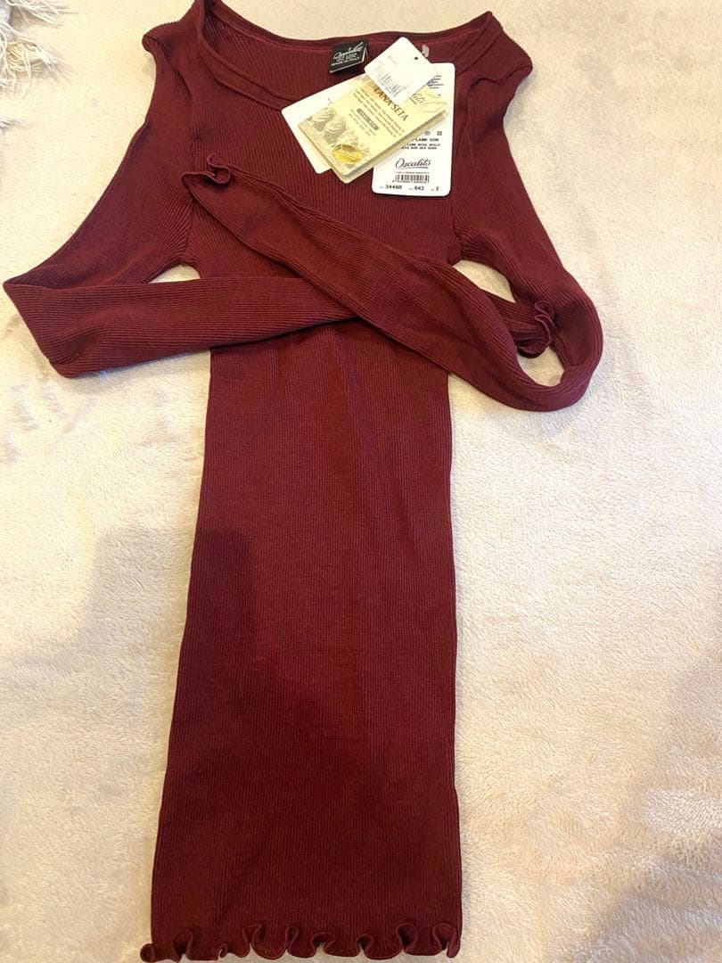 Oscalito ボルドー 長袖 トップス　サイズ2