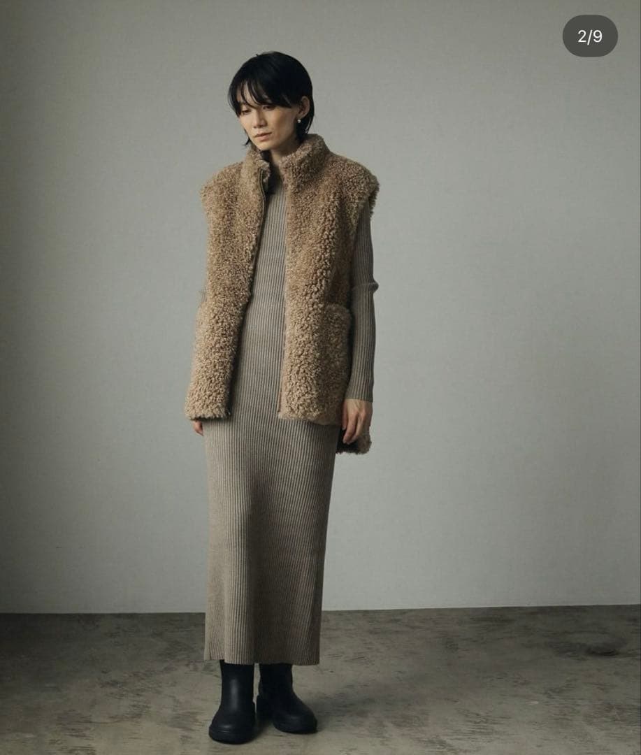 【新品未使用品】anuke(アンヌーク) Eco Fur Vest MCA/38