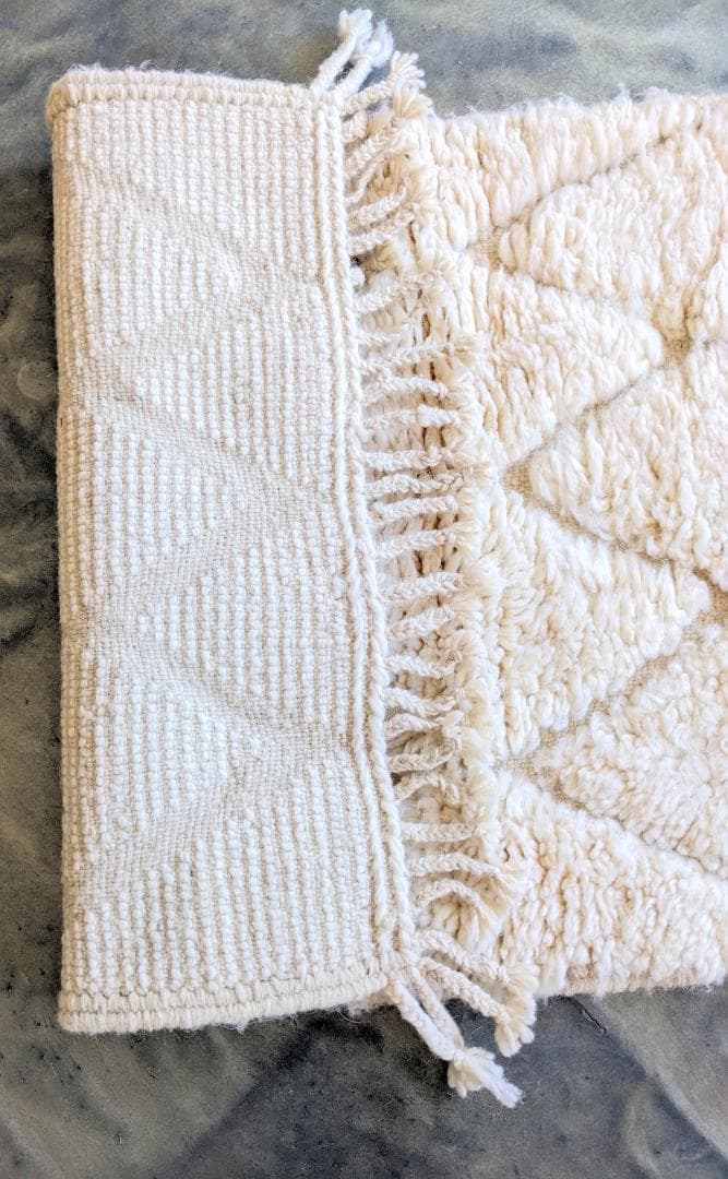 【週末限定セール】新品未使用モロッコミニベニワレンラグ-No.20 62×108