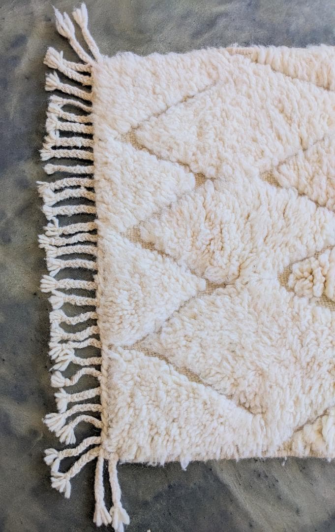 【週末限定セール】新品未使用モロッコミニベニワレンラグ-No.20 62×108