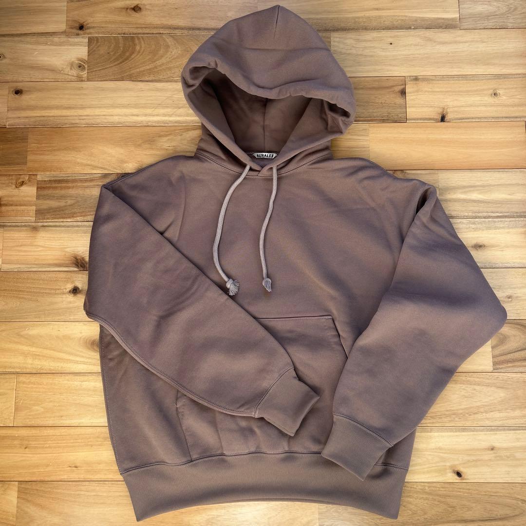 AURALEE ブラウン フード付きパーカー サイズ1