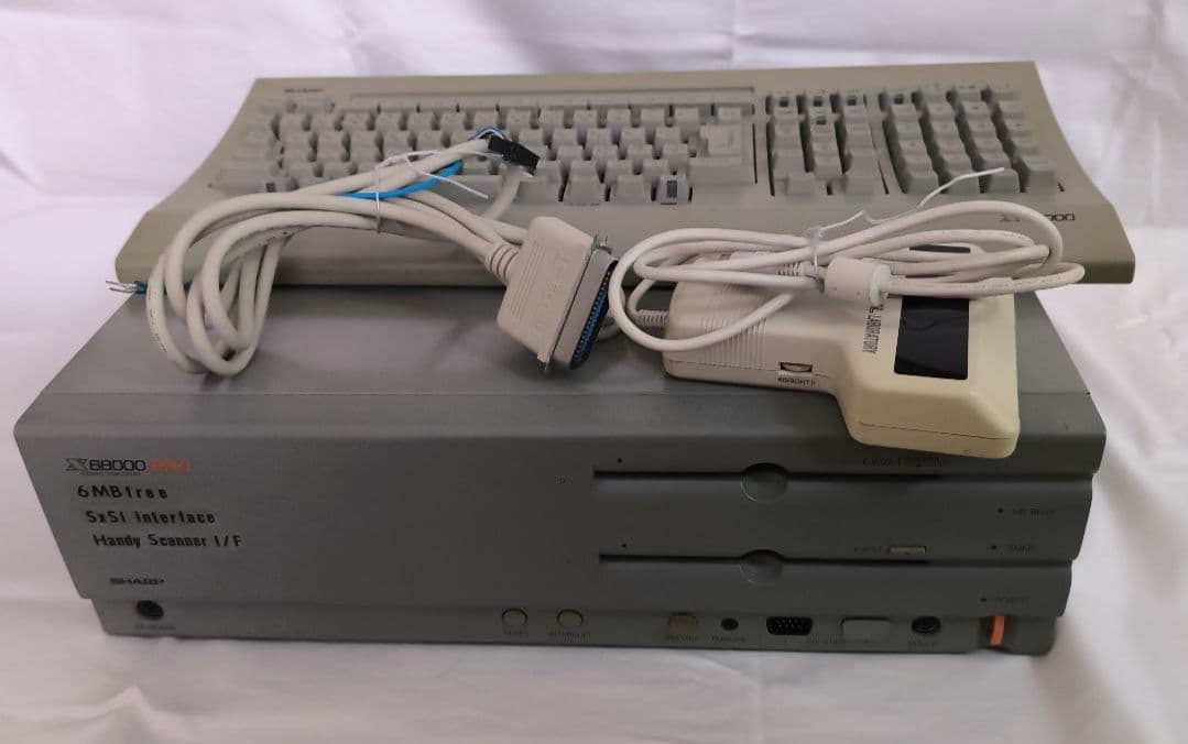 X68000 PRO 本体・キーボード・ハンディスキャナー
