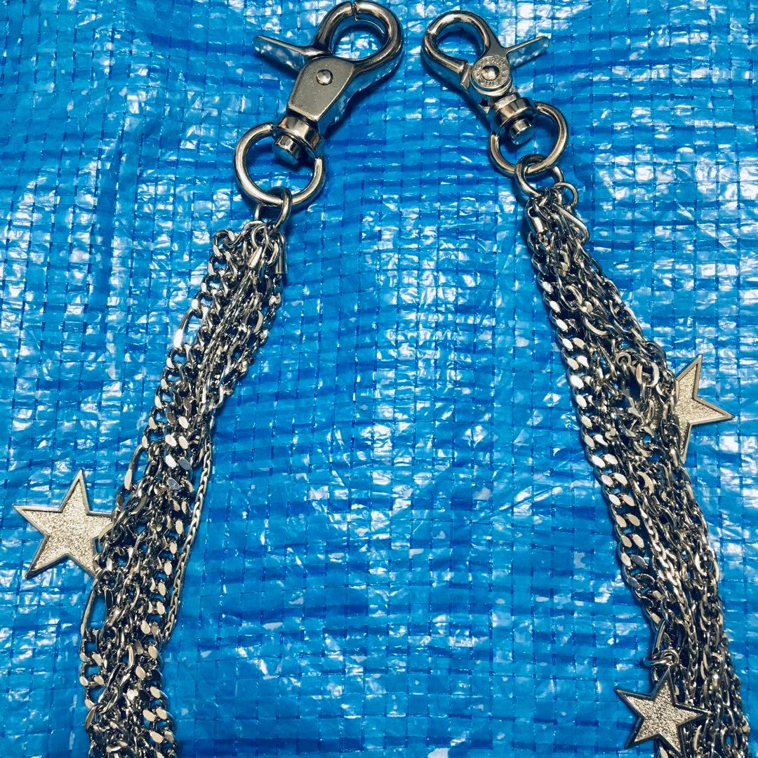 ヒステリックグラマー⬛︎ウォレットチェーン⬛︎星⬛︎スター⬛︎シルバー⬛︎ロゴ