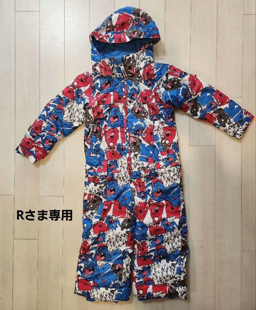 Rさま専用　BURTON キッズ モンスター柄スキーウェア つなぎ 4Tサイズ