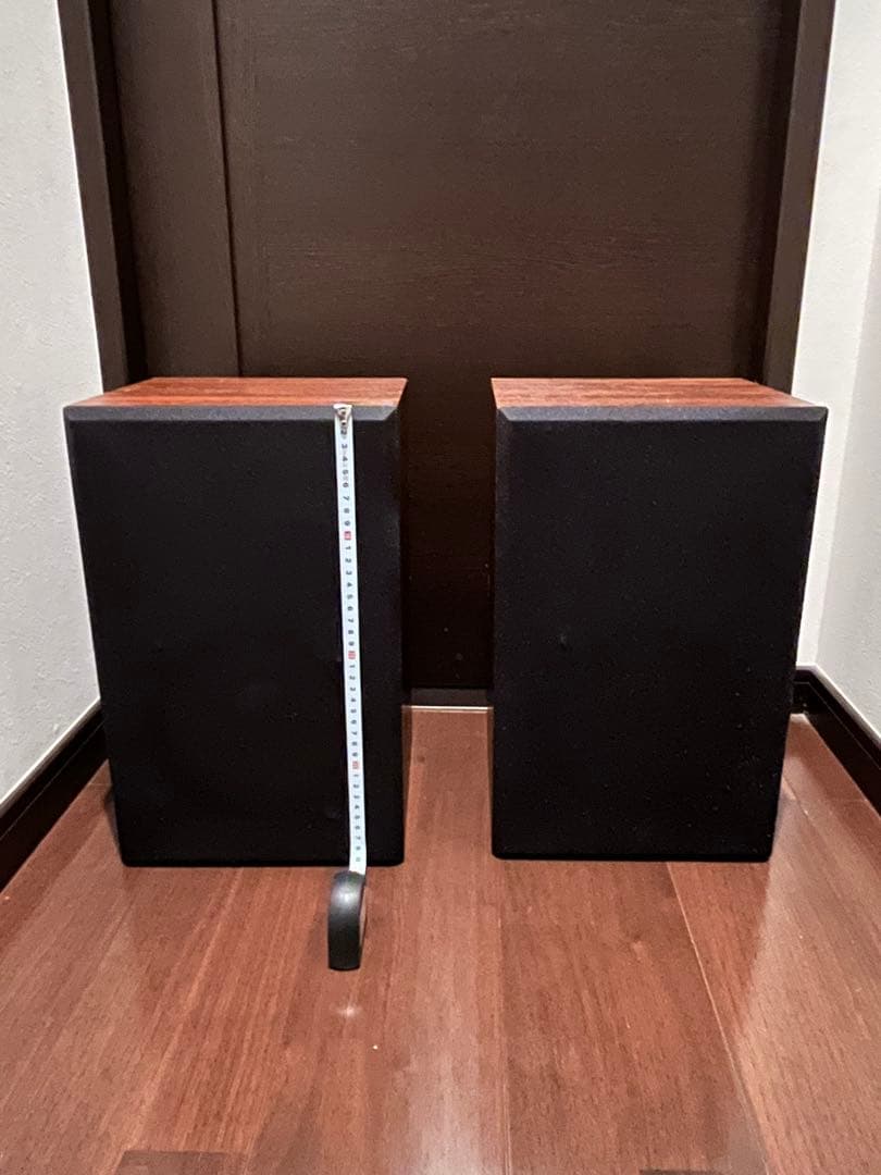 【良品】ヴィンテージ スピーカー ペア 木目調 音出し確認済み　スタンド無し