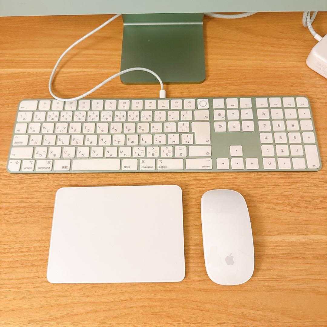 超美品◎iMac M1 24インチ 8GB 512GB グリーン セット