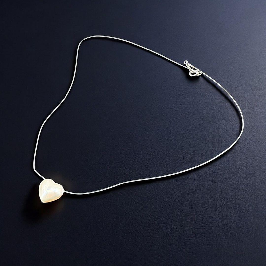 【極上】希少　タサキ　マベパール　K18 ペンダント　ハート　ネックレス