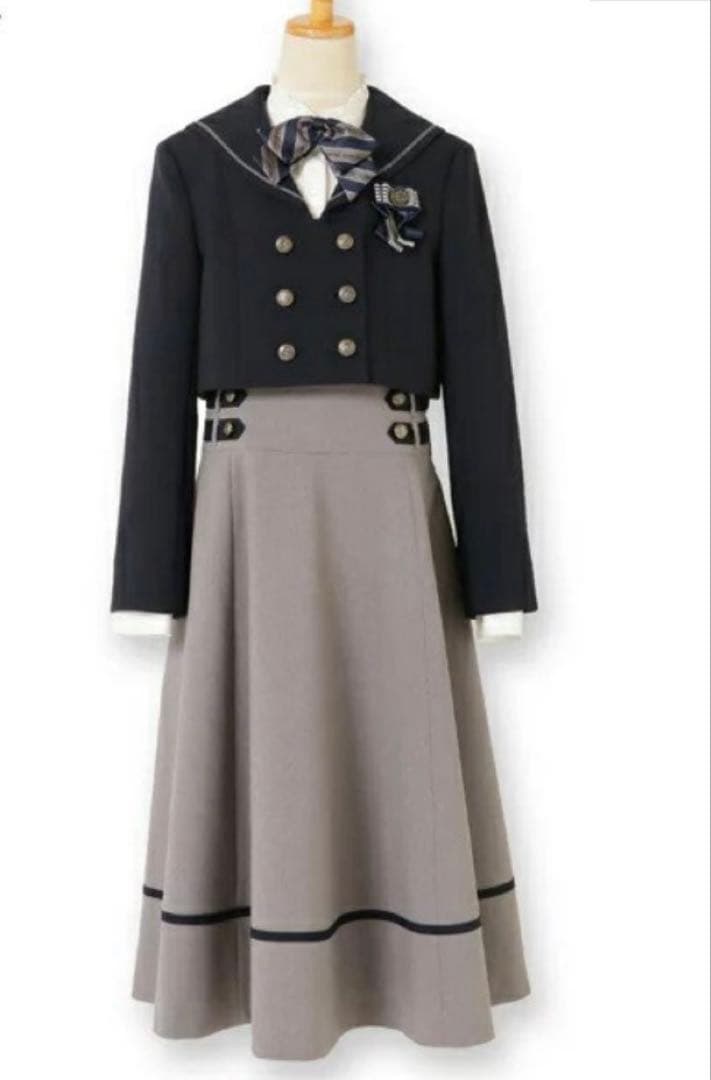 150 女の子　卒服　卒業式　フォーマルスーツ　セレモニー　式服