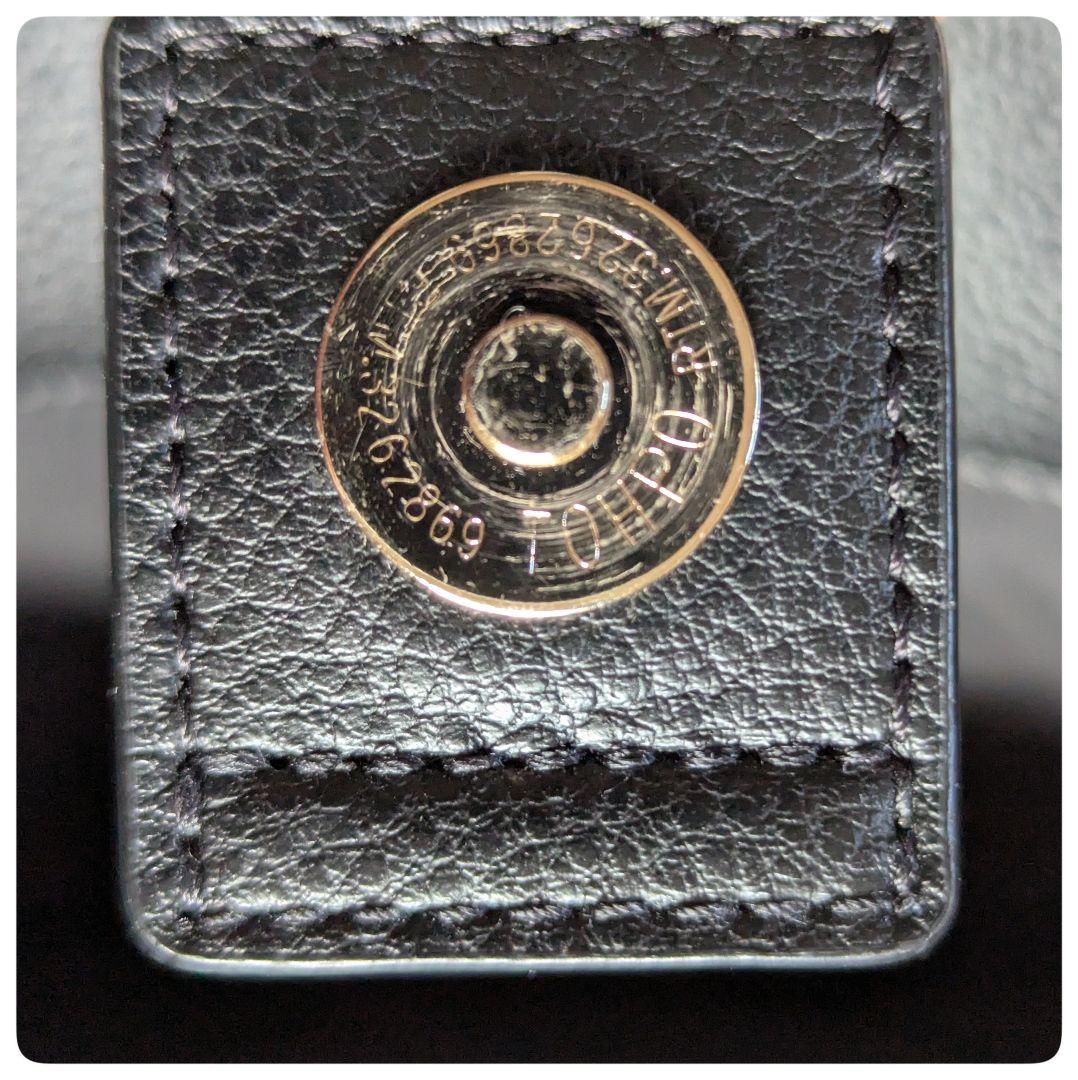 【美品】agnes b.アニエスベーボヤージュ　ブラックレザートートバッグ