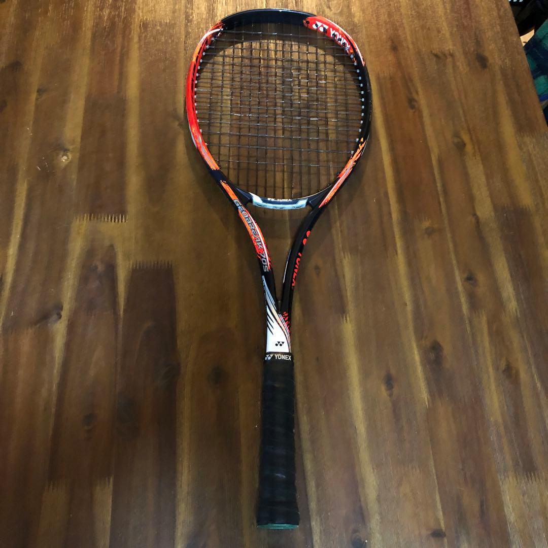 GEOBREAK 70Sテニスラケット 黒/オレンジ