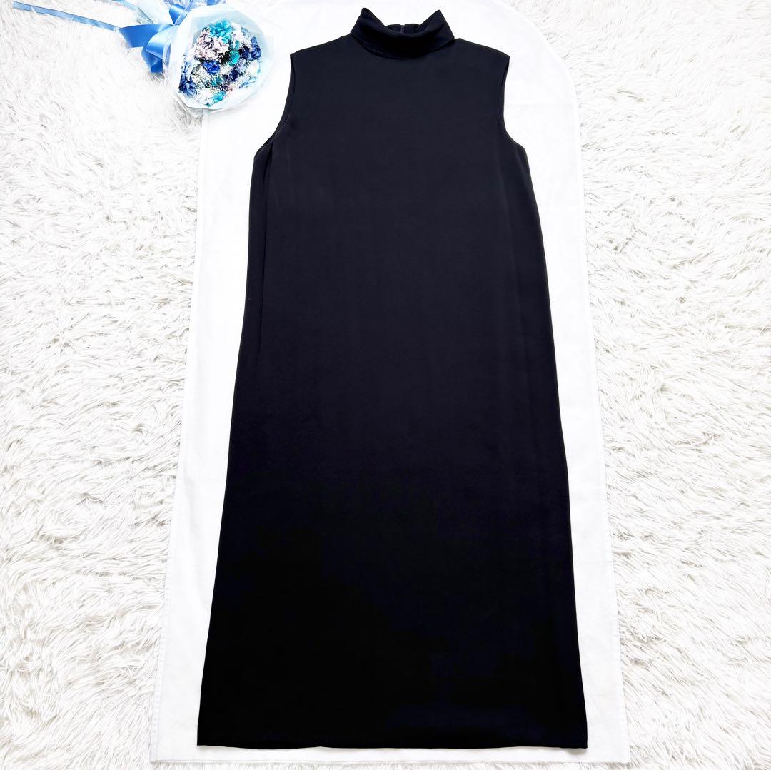 エルメス マルジェラ期 シルク100% ロングハイネックワンピース ノースリーブ