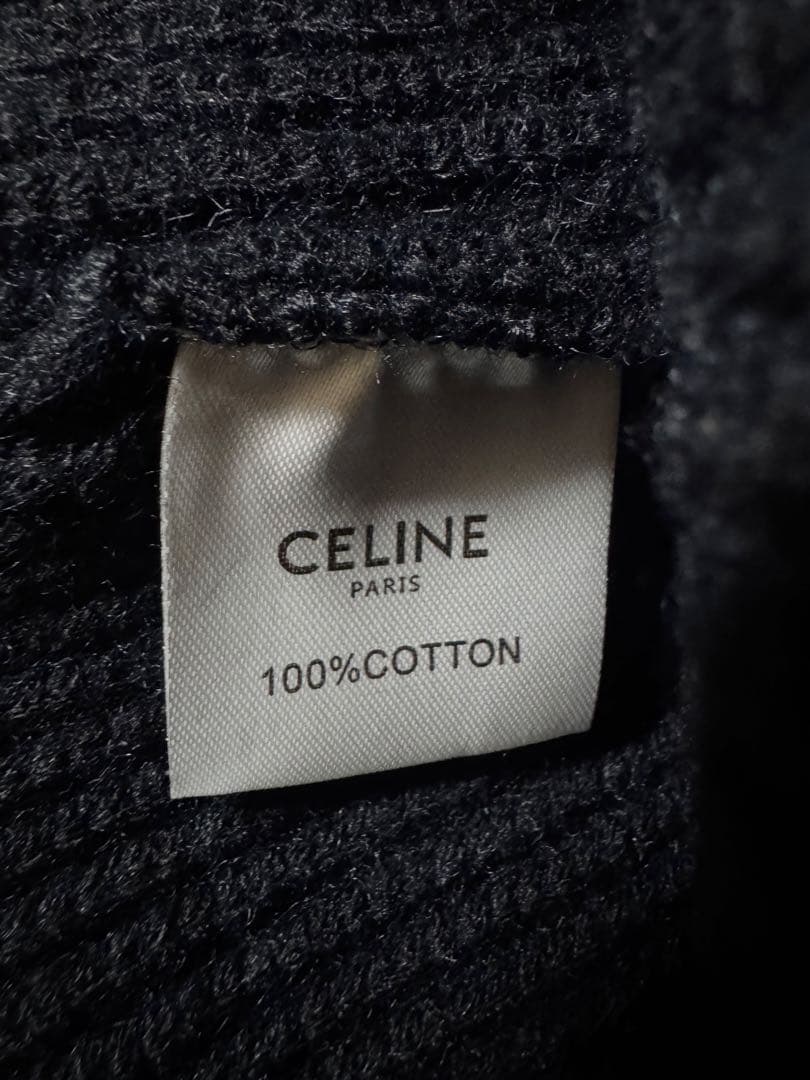 CELINE ブラック ニット帽