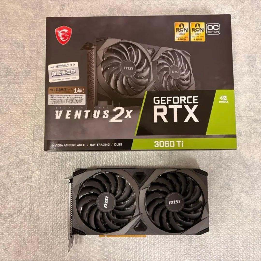 グラフィックボード・グラボ・ビデオカード MSI RTX 3060 Ti VENTUS 2X 8G OCV1 LHR