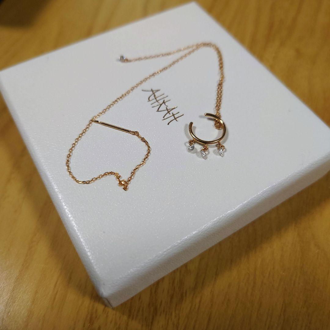 アーカー ビンドゥチェーンダイヤモンド 　イヤーカフ　ピアス(片耳用)