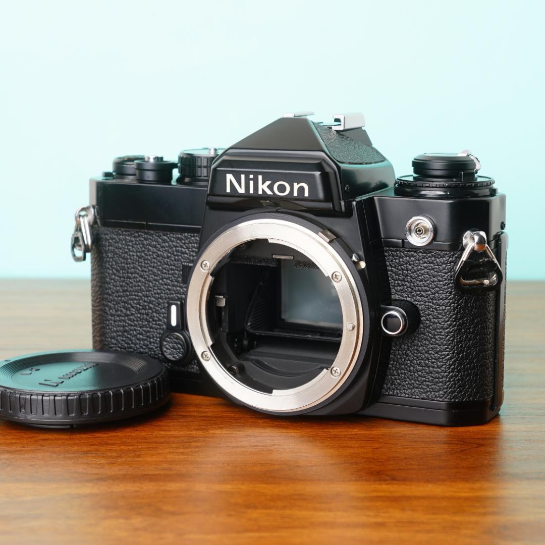 [美品] 完動品◎ニコン FE ブラック フィルムカメラ 防湿庫管理 #86