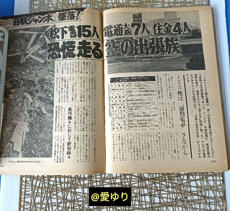 ♦日航ジャンボ機墜落事件❄️関連誌全５冊⭐御巣鷹山⭐事故調⭐ボイスレコーダー