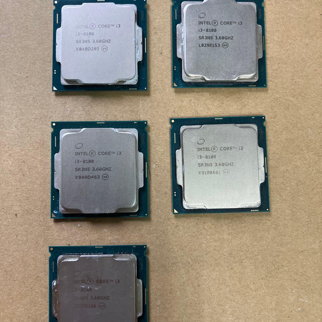 Intel Core i3-8100 CPU 3.60GHz 5枚