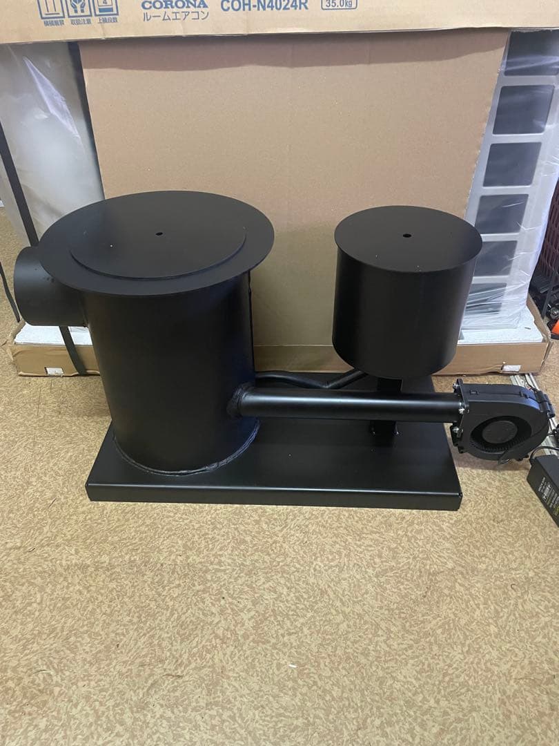 廃油ストーブ　耐熱塗装　高品質　送風機付き