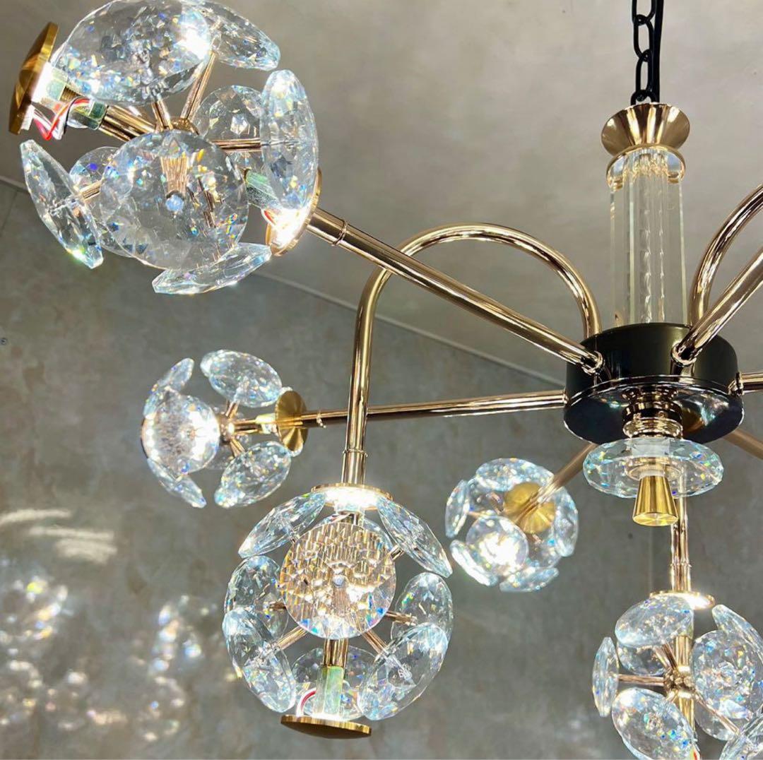 【送料無料・翌日発送】クリスタル シャンデリア ライト LED照明