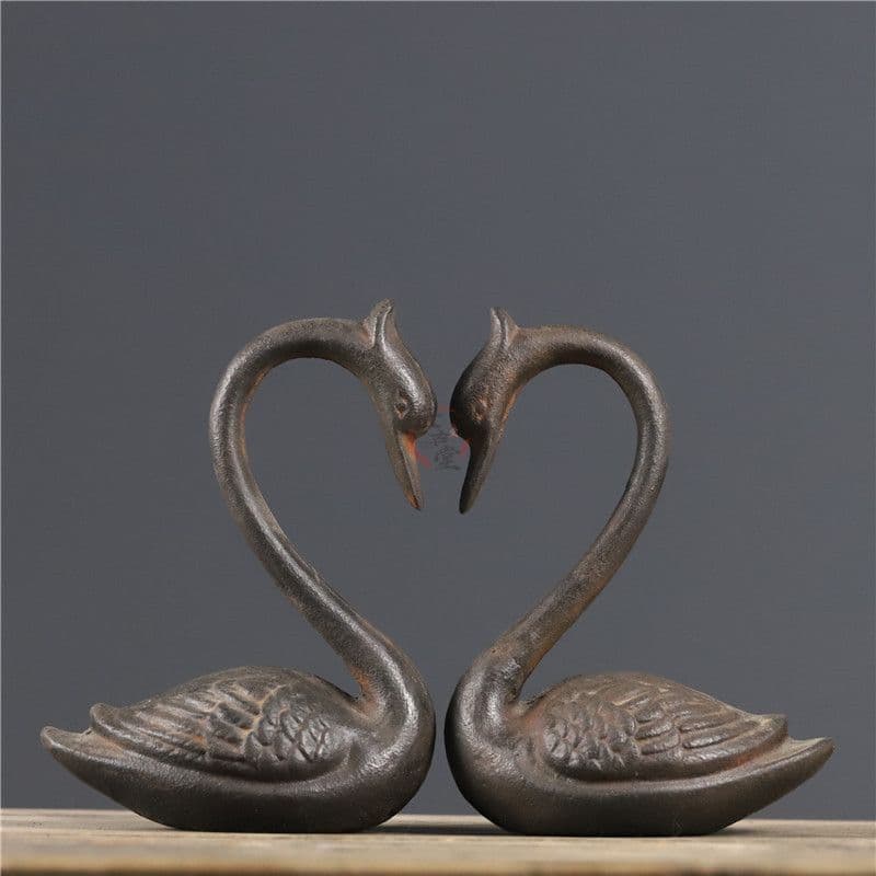 鉄器 白鳥 家 熱品 書道具 文房具 工芸品 美術品 コレクション 置物