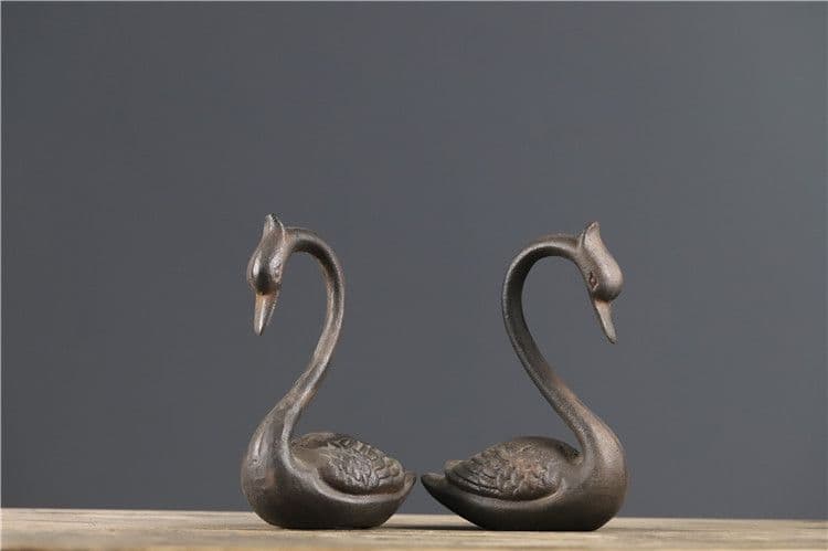 鉄器 白鳥 家 熱品 書道具 文房具 工芸品 美術品 コレクション 置物