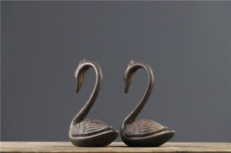 鉄器 白鳥 家 熱品 書道具 文房具 工芸品 美術品 コレクション 置物