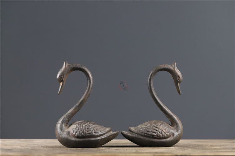 鉄器 白鳥 家 熱品 書道具 文房具 工芸品 美術品 コレクション 置物