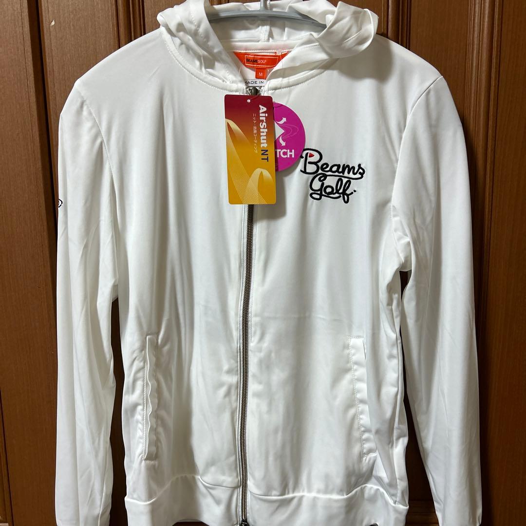 Beams Golf フード付きジャケット M 白