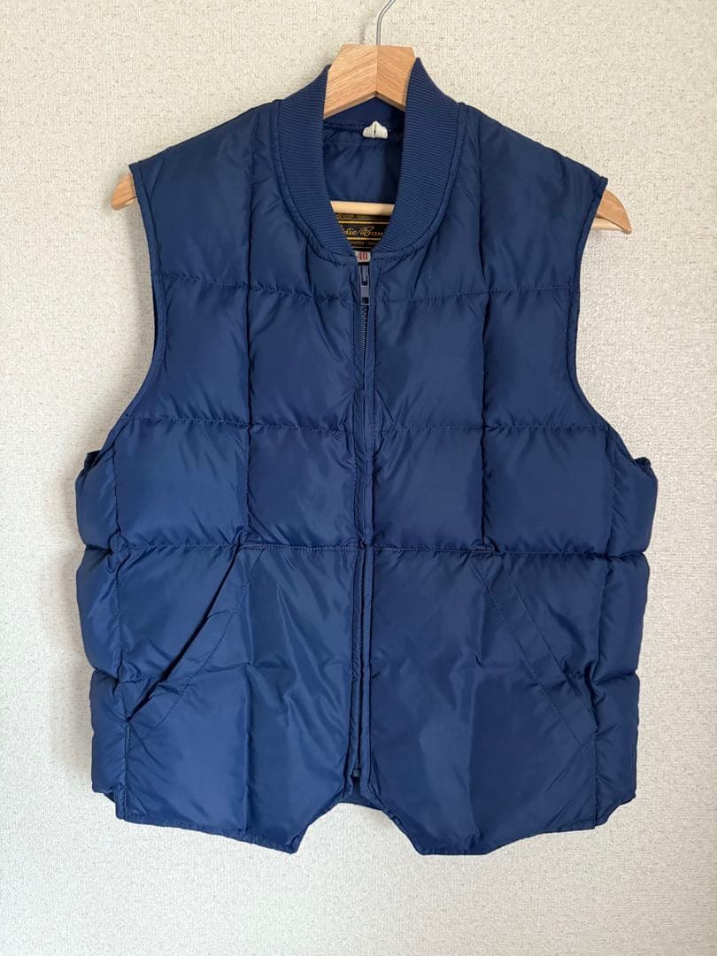 eddie bauer ダウンベスト 黒タグ 70s 80s