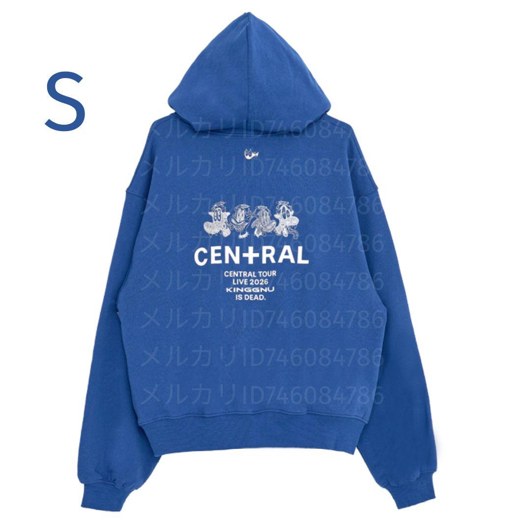 King Gnu CEN+RAL Tour フーディー パーカー ブルー 青 S