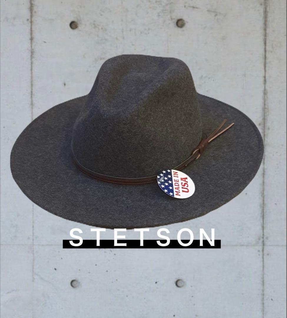 STETSON GREY BULL ウールハット XLサイズ