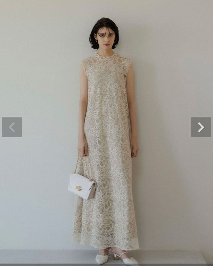 LE’RURE Prism lace A-line dress