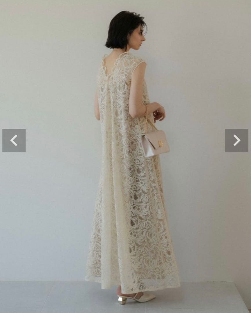 LE’RURE Prism lace A-line dress