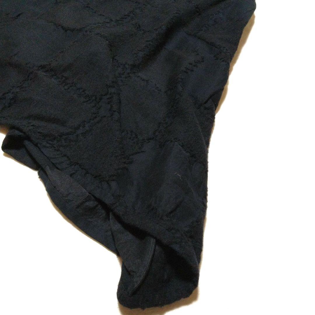 美品　慈雨　ワンピース　ウール　黒　L　センソユニコ