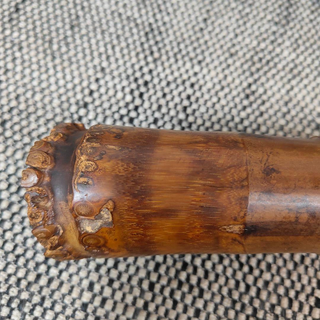 【琴古流】尺八【竹内史光】作 在銘 和楽器 時代物 史光銘 一尺六寸