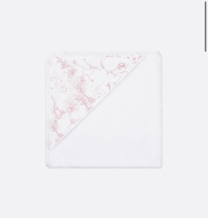 値下げ！baby Dior バスケープ　おくるみ