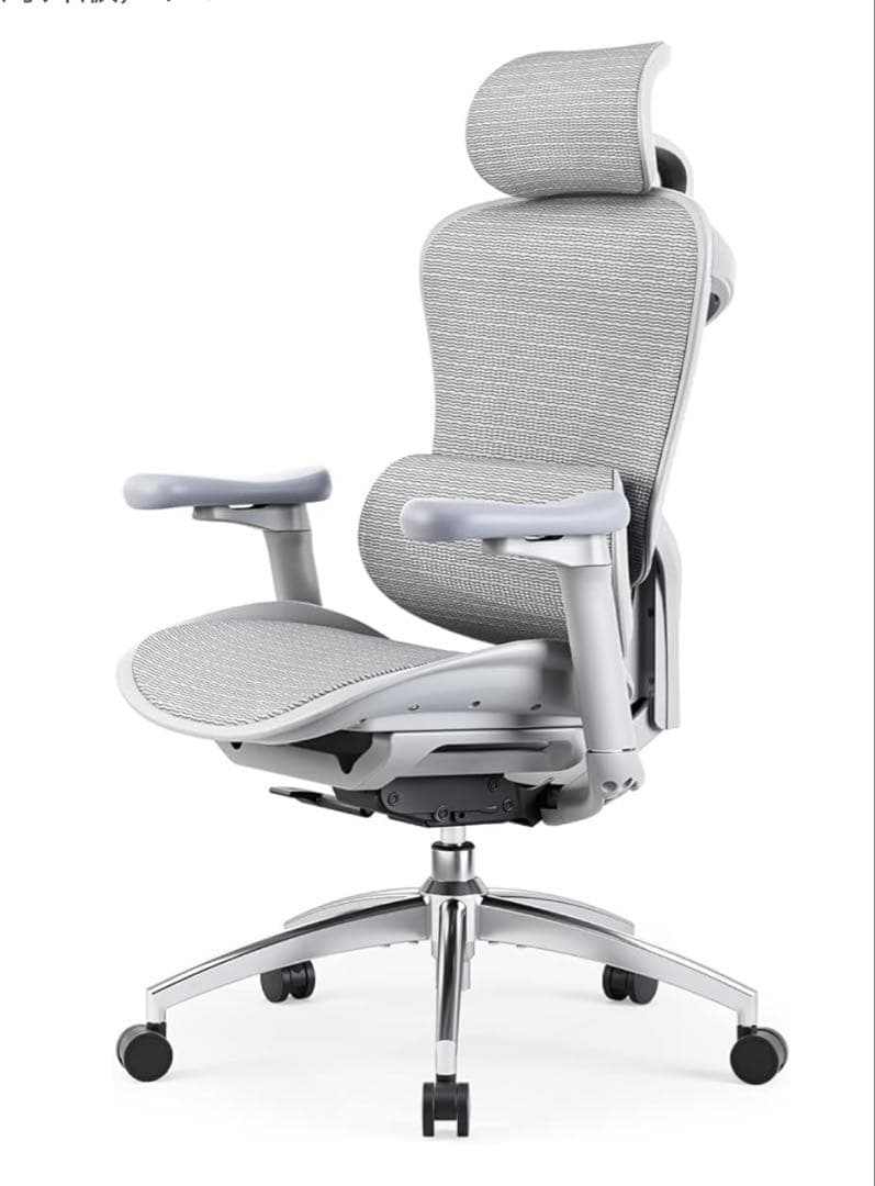 グレー メッシュ デスクチェア 3Dヘッドレスト ✨値下がりました￼