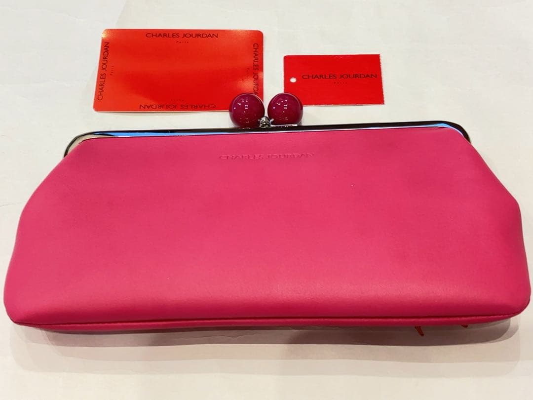 新品　シャルルジョルダン　がま口　財布　キャンディ　ピング